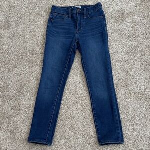 Madewell women’s road tripper dark wash blue skinny jeans size 24